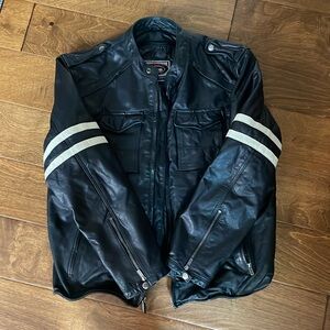 Men’s River Road leather motorcycle jacket